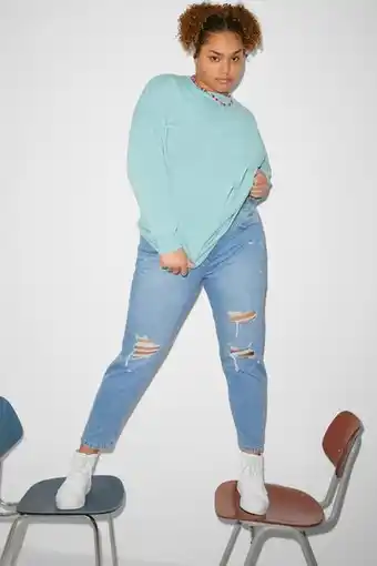 C&A Clockhouse - mom jean - high waist - matière recyclée offre