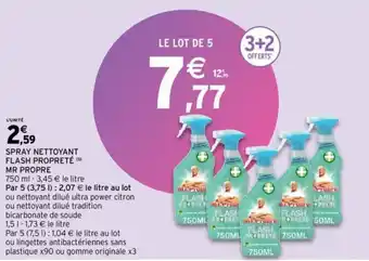 Intermarché MR PROPRE spray nettoyant flash propreté offre