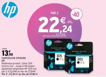 Intermarché HP cartouche d'encre offre