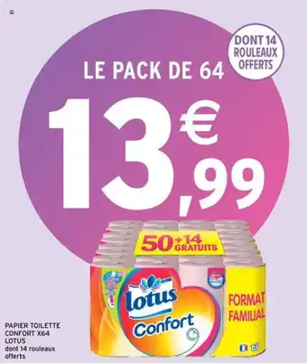 LOTUS papier toilette confort X64