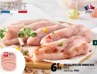 Auchan Escalopes de dinde duc offre