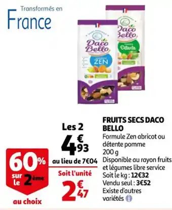 Auchan Fruits secs daco bello offre