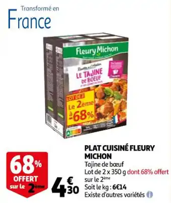 Auchan MICHON plat cuisiné fleury offre