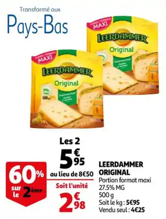 Auchan ORIGINAL leerdammer offre