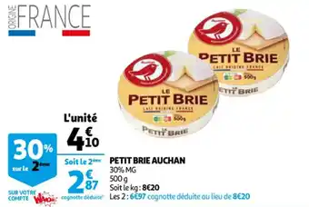 Auchan Petit brie auchan offre