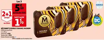 Auchan MAGNUM b âtonnets double caramel offre