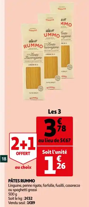 Auchan Pâtes rummo offre