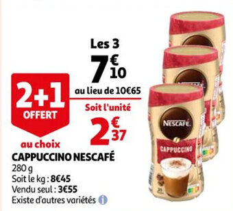 Auchan NESCAFÉ cappuccino offre