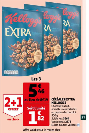 Auchan KELLOGG'S céréales extra offre