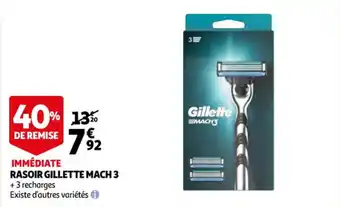 Auchan Rasoir gillette mach 3 offre