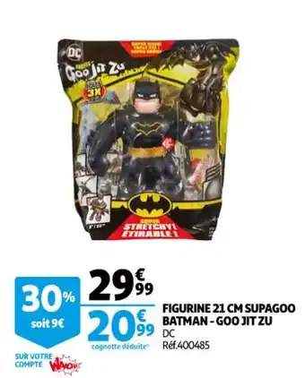 Auchan Figurine 21 cm supagoo batman - goo jit zu offre