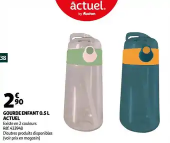 Auchan Gourde enfant 0.5 L actuel offre