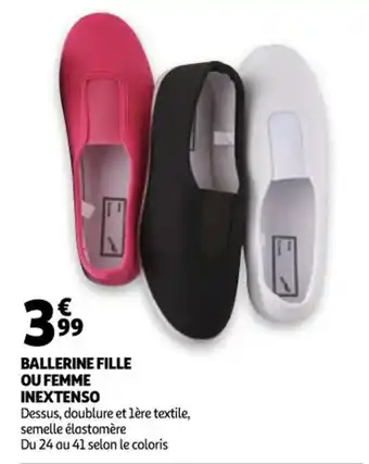 Ballerine fille ou femme inextenso
