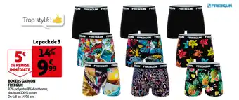 Auchan Boxers garçon freegun offre
