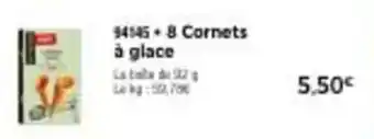 Thiriet 8 cornets à glace offre