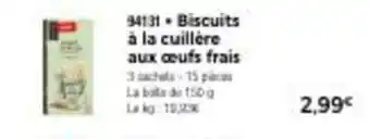 Thiriet Biscuits à la cuillère aux œufs frais offre
