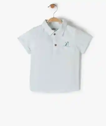 Chemise bébé garçon à manches courtes en lin/coton vue1 - gemo(bebe debt) - gemo