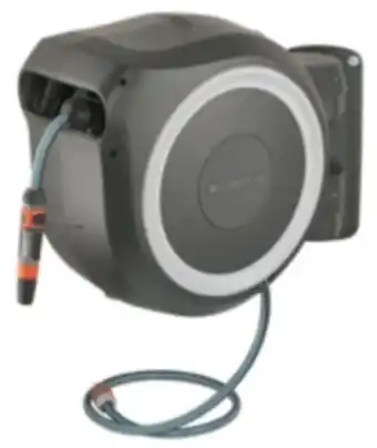 E.Leclerc Brico Gardena - dévidoir automatique mural rollup l 30 m - gardena (blanc) offre