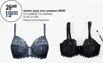 Géant Casino Sans complexe soutien gorge avec armatures arum offre
