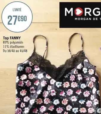 Géant Casino Morgan top fanny offre