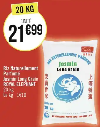 Géant Casino Royal elephant riz naturellement parfumé jasmin long grain offre