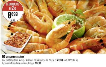 Géant Casino Crevettes cuites offre