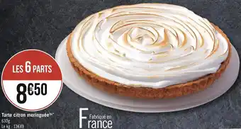 Géant Casino Tarte citron meringuée offre