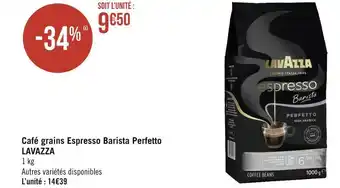 Géant Casino Lavazza café grains espresso barista perfetto offre