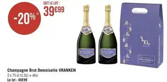 Géant Casino Vranken champagne brut demoiselle offre