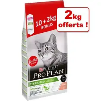 Zooplus Croquettes purina pro plan pour chat 10 kg + 2 kg offerts ! offre