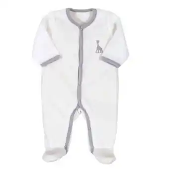 Pyjama velours sophie la girafe 1 mois gris