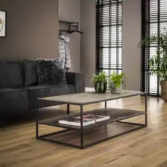 Pier Import Table basse industrielle bois grisé oban offre