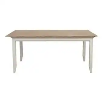 Table extensible blanche en pin 10 personnes et plateau en frĂȘne massif - esquisse