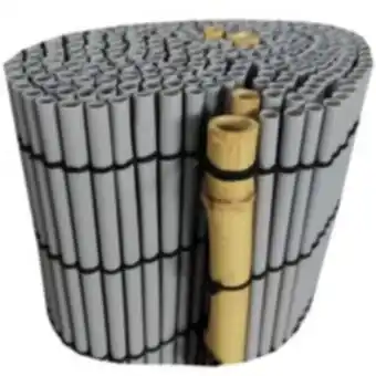 E.Leclerc Brico Canisse pvc ovale gris| composite pvc 1200g/m2| tiges bambou naturel| occultation 80%| dimensions 1x3 m offre