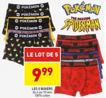 Stokomani Les 5 boxers offre
