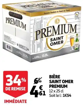 Auchan Saint omer bière premium offre