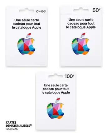 Auchan Cartes dématérialisées offre