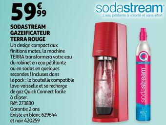 Auchan Sodastream gazeificateur terra rouge offre