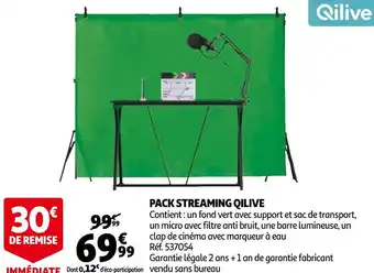 Auchan Qilive pack streaming offre