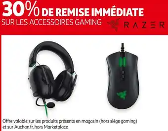 Auchan Razer bon plan sur les accessoires gaming razer offre