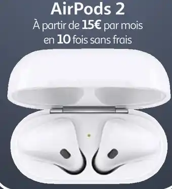 Auchan Apple bon plan sur airpods 2 apple offre