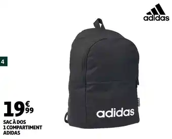 Auchan Adidas sac à dos 1 compartiment offre