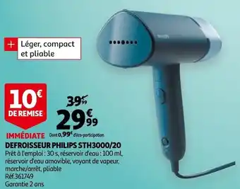 Auchan Philips defroisseur sth3000/20 offre