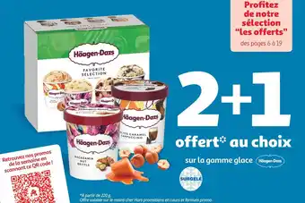 Auchan Häagen dazs bon plan sur la gamme glace häagen-dazs offre