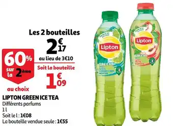 Auchan Lipton green ice tea offre