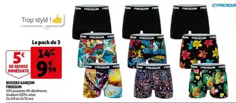 Auchan Freegun boxers garçon offre