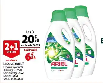 Auchan Ariel lessive offre