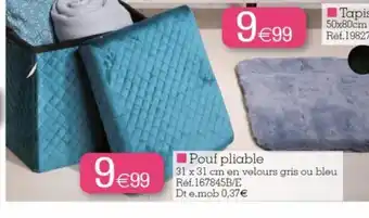 Kandy Pouf Pliable offre
