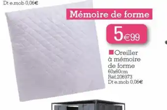 Kandy Oreiller à mémoire de Forme offre