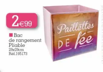 Kandy Bac de Rangement Pliable offre